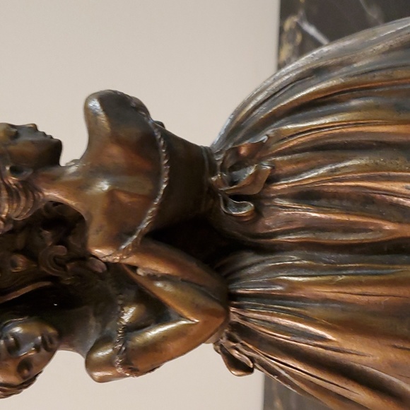 10” Sergey Eylanbekov Candle Holder 3 Ballerinas No Candle Residue! Spotless - Picture 16 of 16